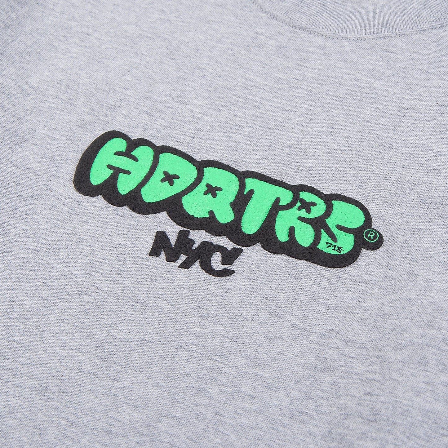 Hdqtrs Graffiti Puff Print Tee - Grey