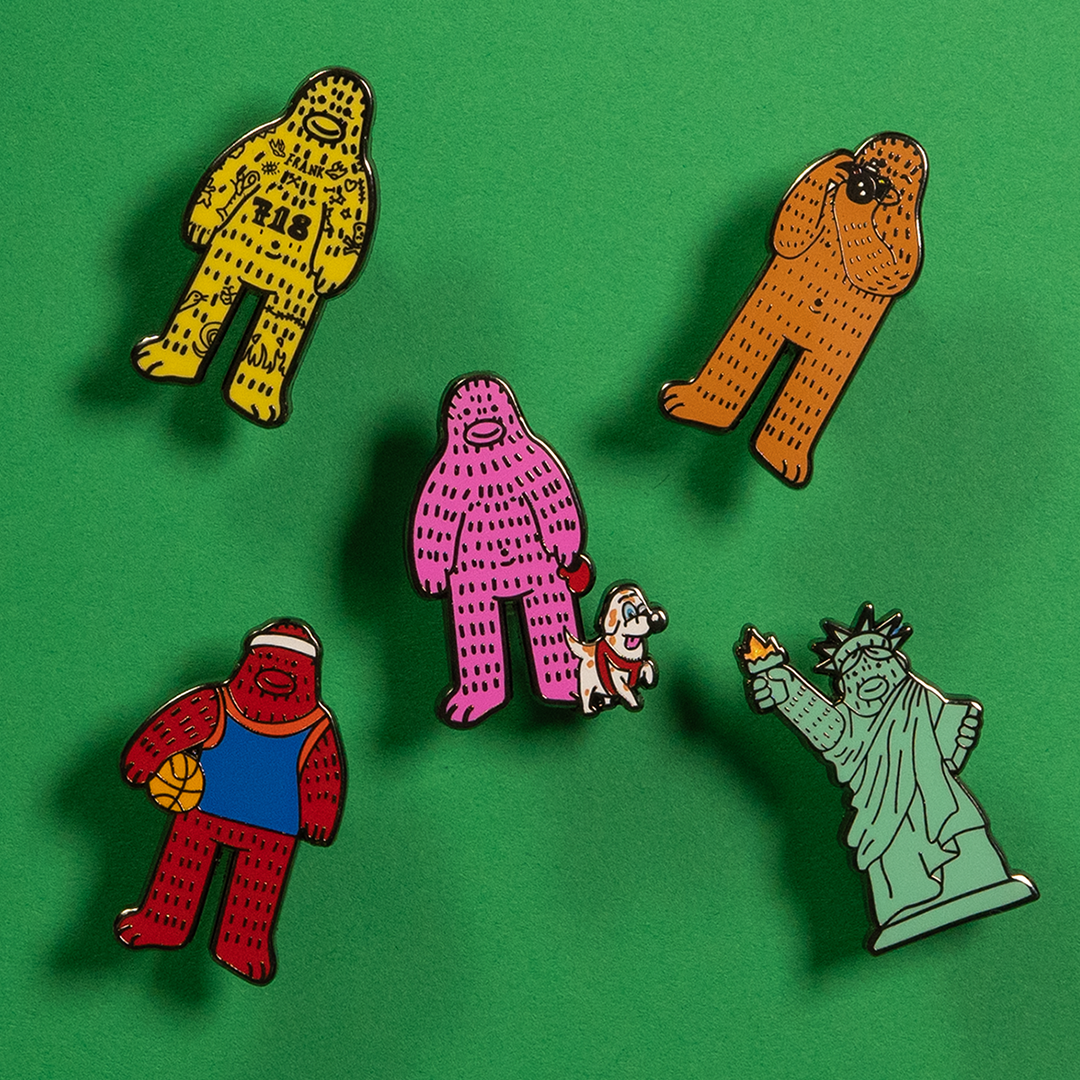 Frank Ape "Dog Walker" Pin