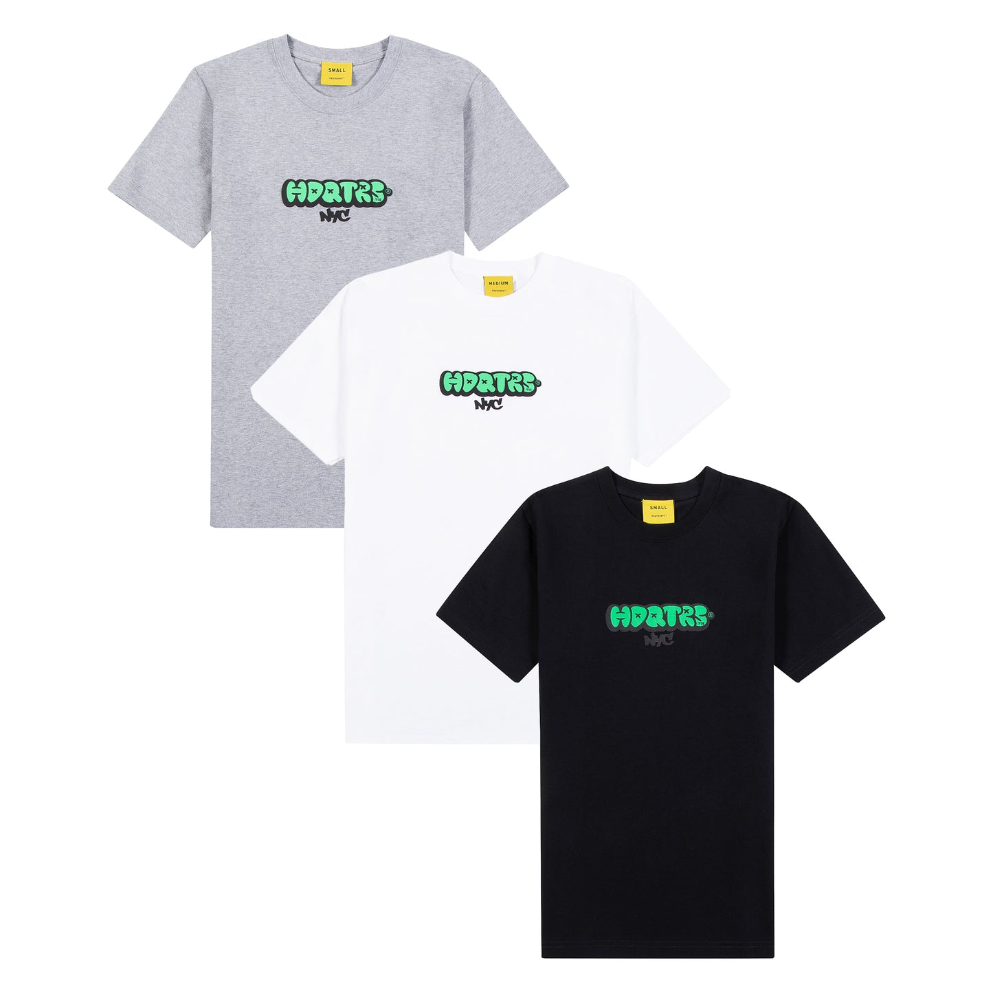Hdqtrs Graffiti Puff Print Tee -White