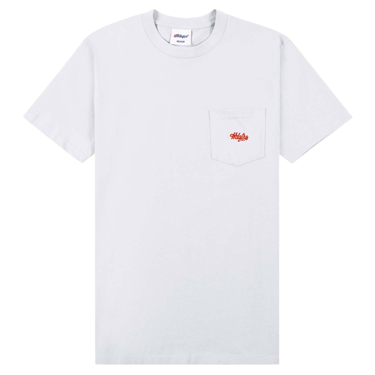 Script logo Pocket Tee - White