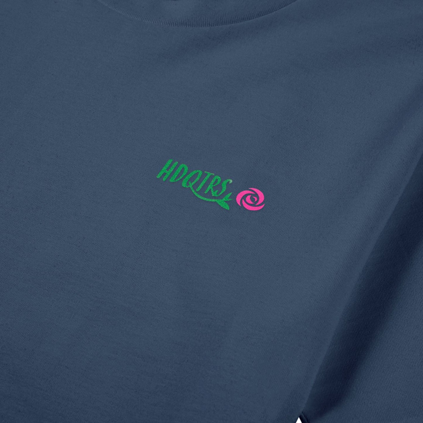 Rose logo Tee - Ocean Blue