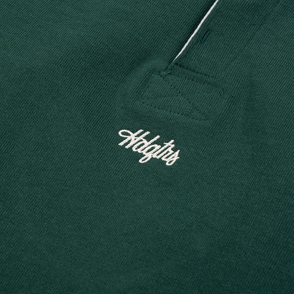 Hdqtrs Script Logo Rugby - Spruce