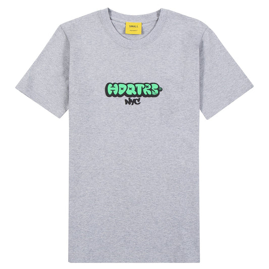 Hdqtrs Graffiti Puff Print Tee - Grey