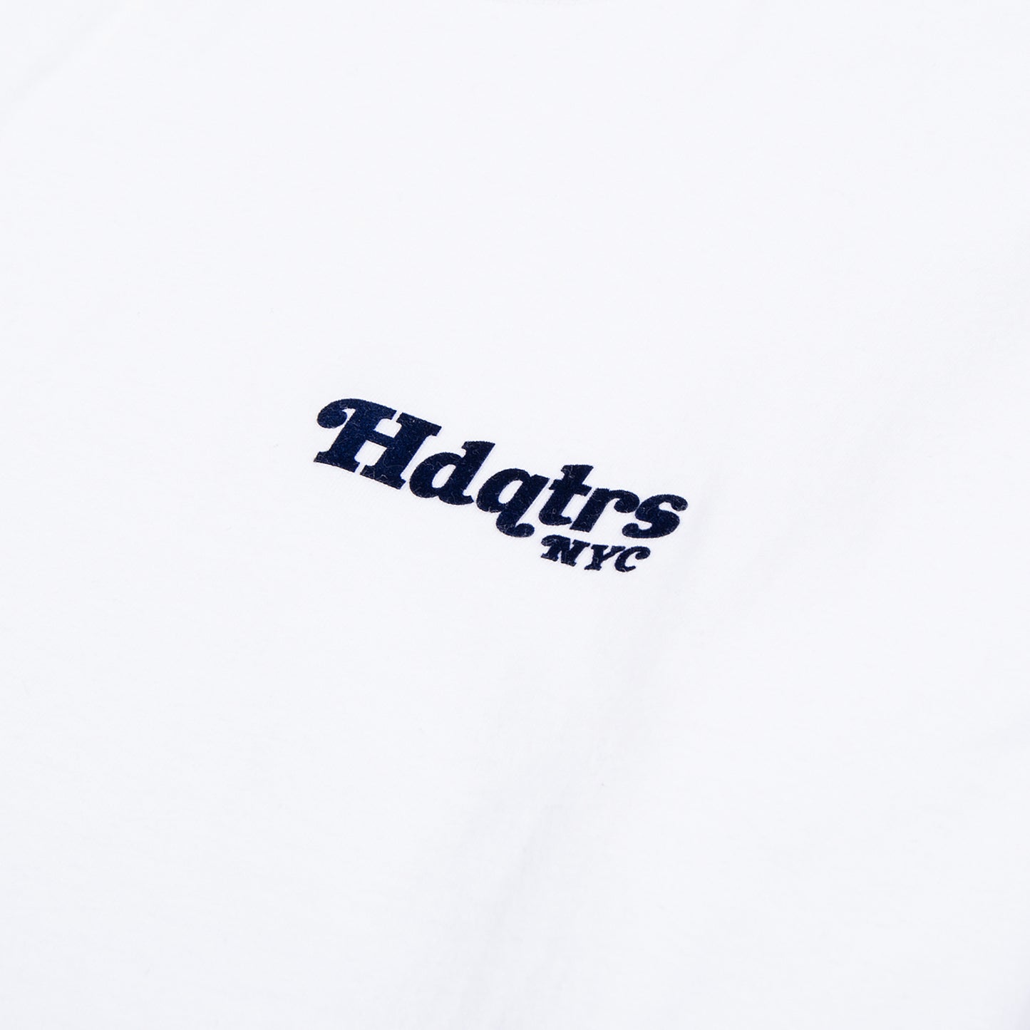 Flock Logo Long Sleeve - White