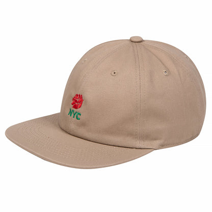 Rose Nyc 6 Panel Cap - Khaki