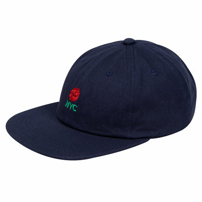 Rose Nyc 6 Panel Cap - Navy Blue