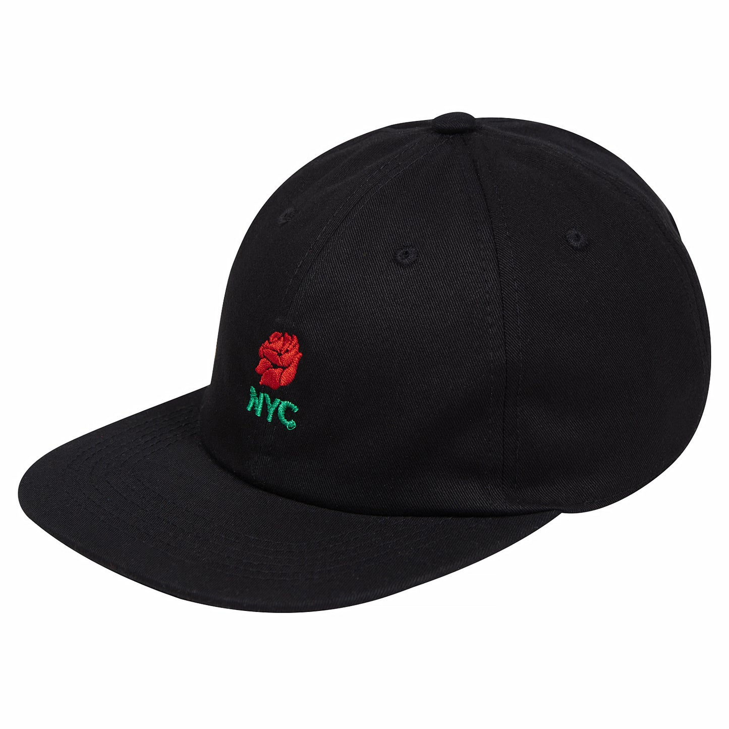 Rose Nyc 6 Panel Cap - Black