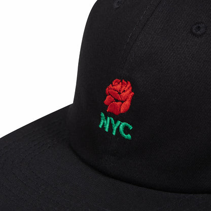 Rose Nyc 6 Panel Cap - Black