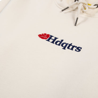 Hdqtrs Classic Logo Hoodie - Cream