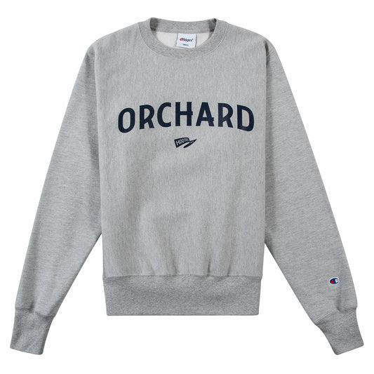 Orchard Collegiate Champion Crewneck - Heather Grey