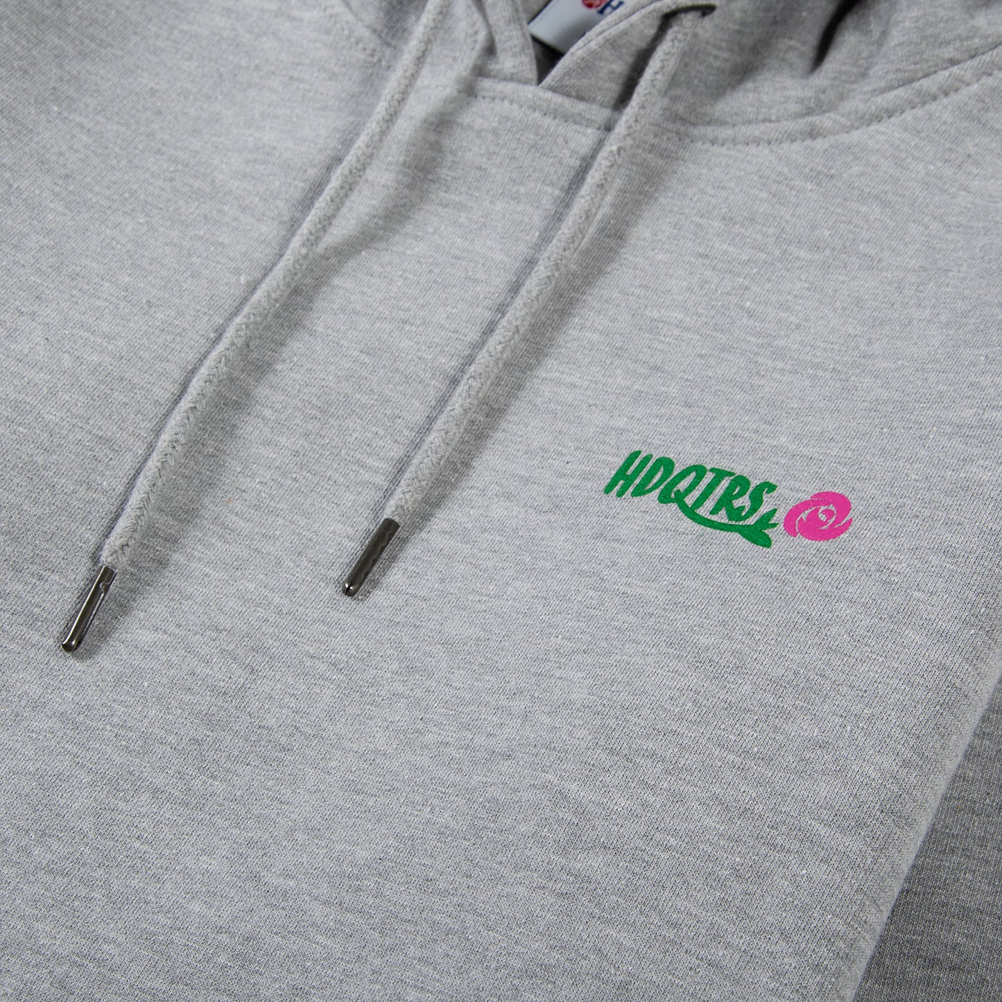 Rose Logo Hoodie- Athletic Grey