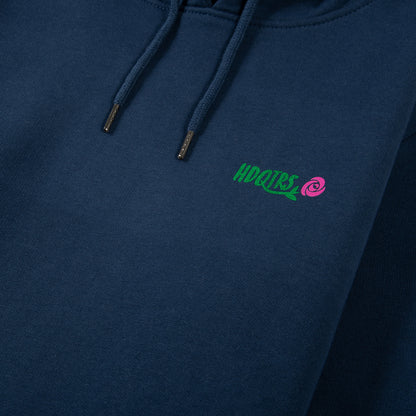 Rose Logo Hoodie- Deep blue