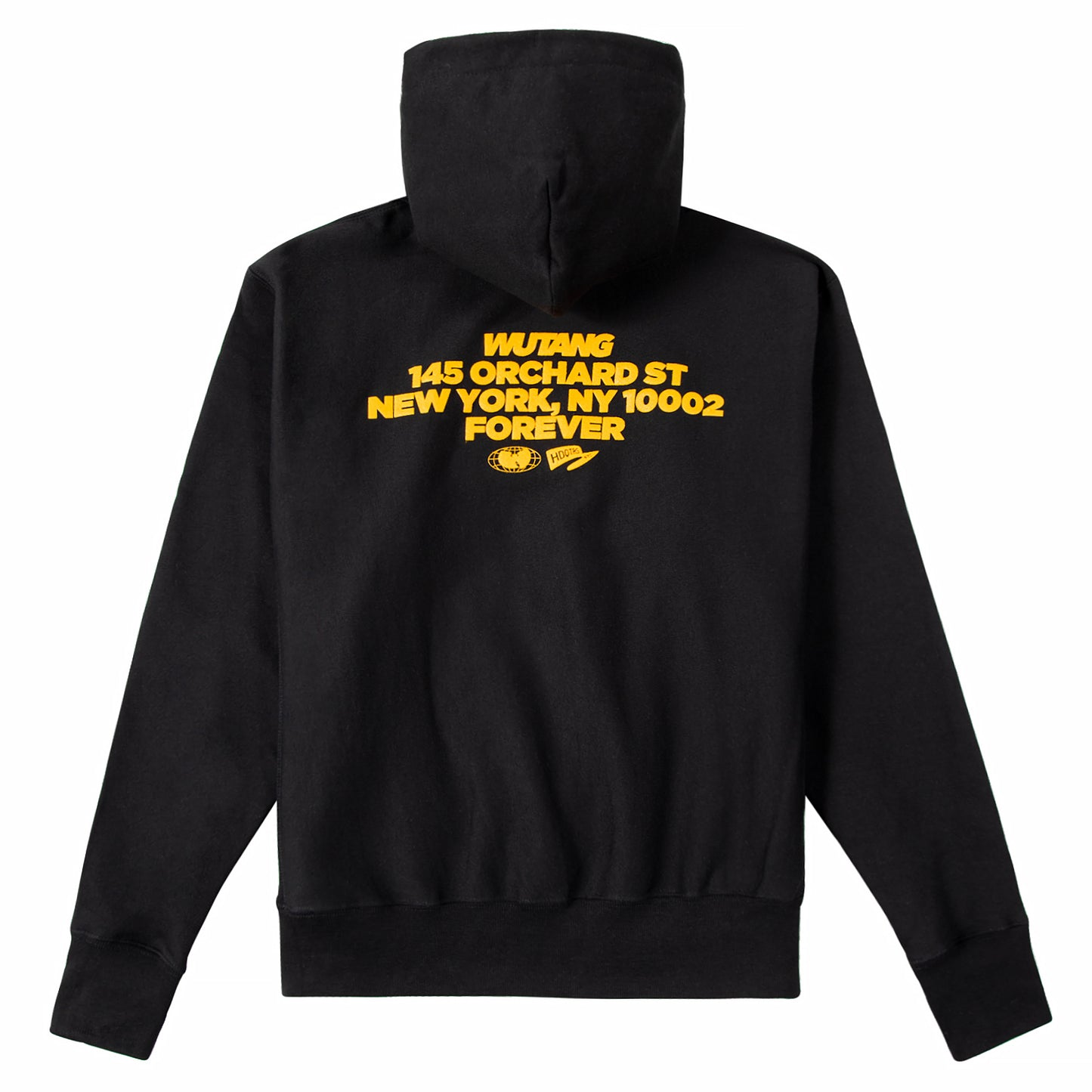 Wu-Hdqtrs Logo Patch Hoodie - BLACK