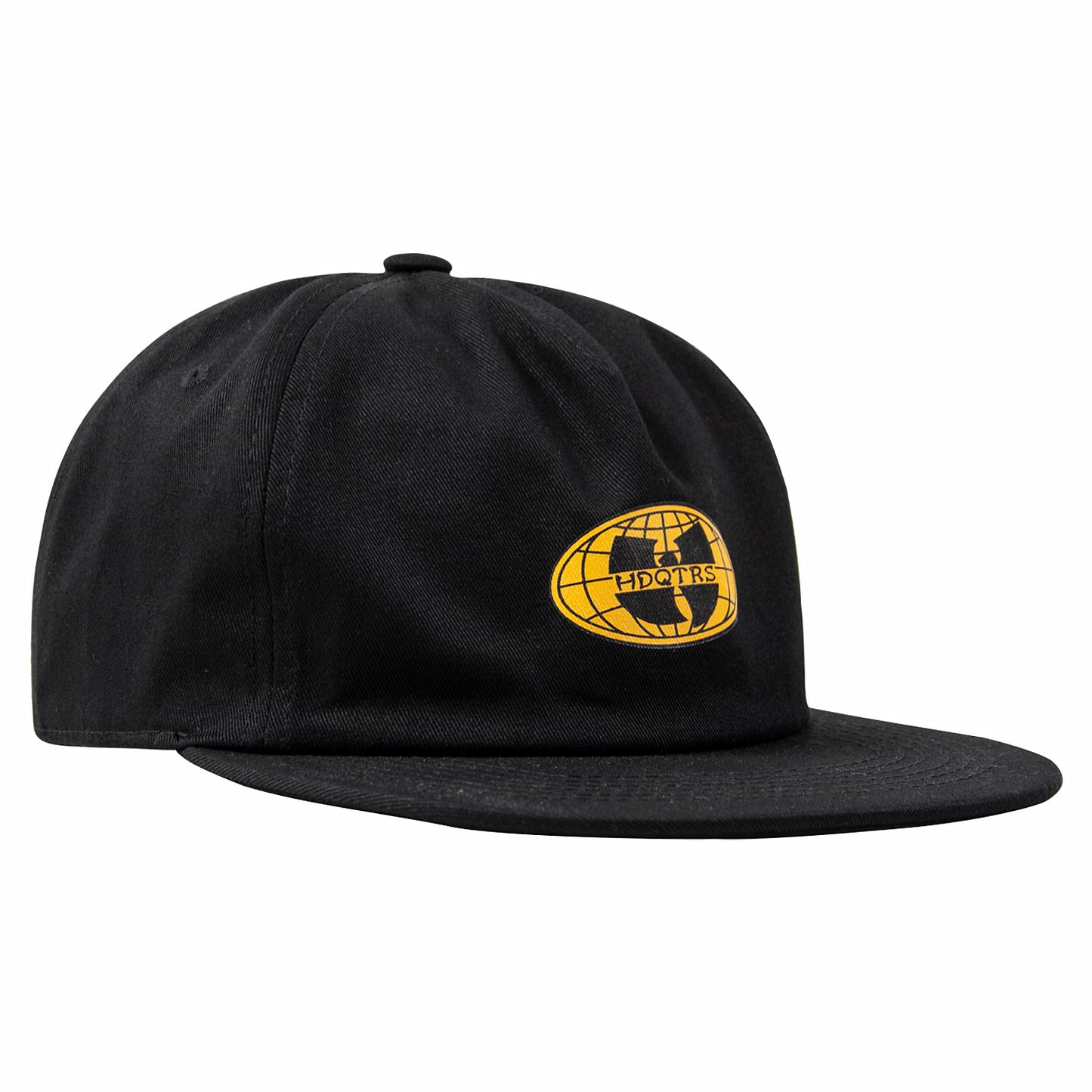 Wu-Hdqtrs Logo Five Panel Cap - Black