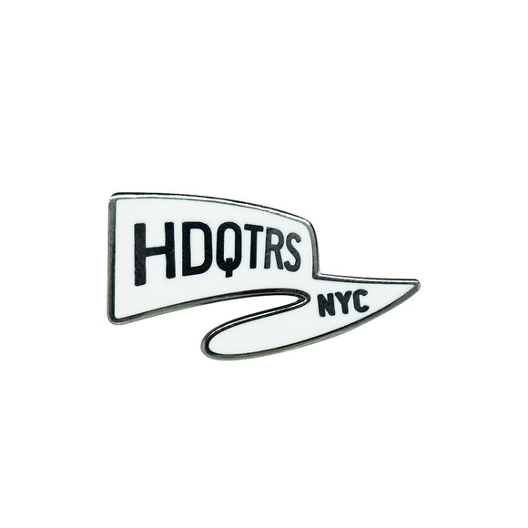 Hdqtrs Flag Logo pin