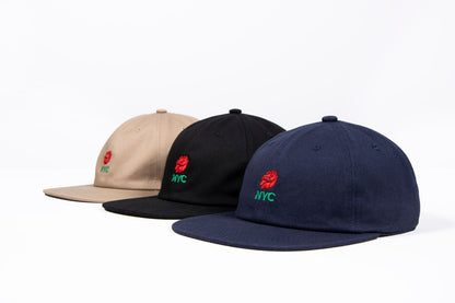 Rose Nyc 6 Panel Cap - Black